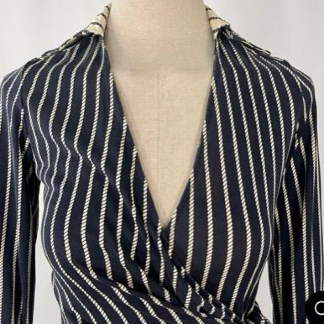 ダイアンフォンファステンバーグ ラップワンピース　シルク　XL