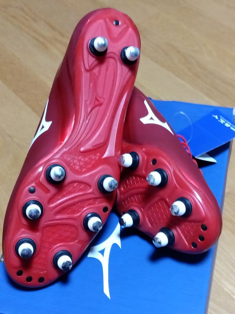 スパイク／ラグビー用／ミズノ／29.0／赤／R1GA171162／新品・未使用品