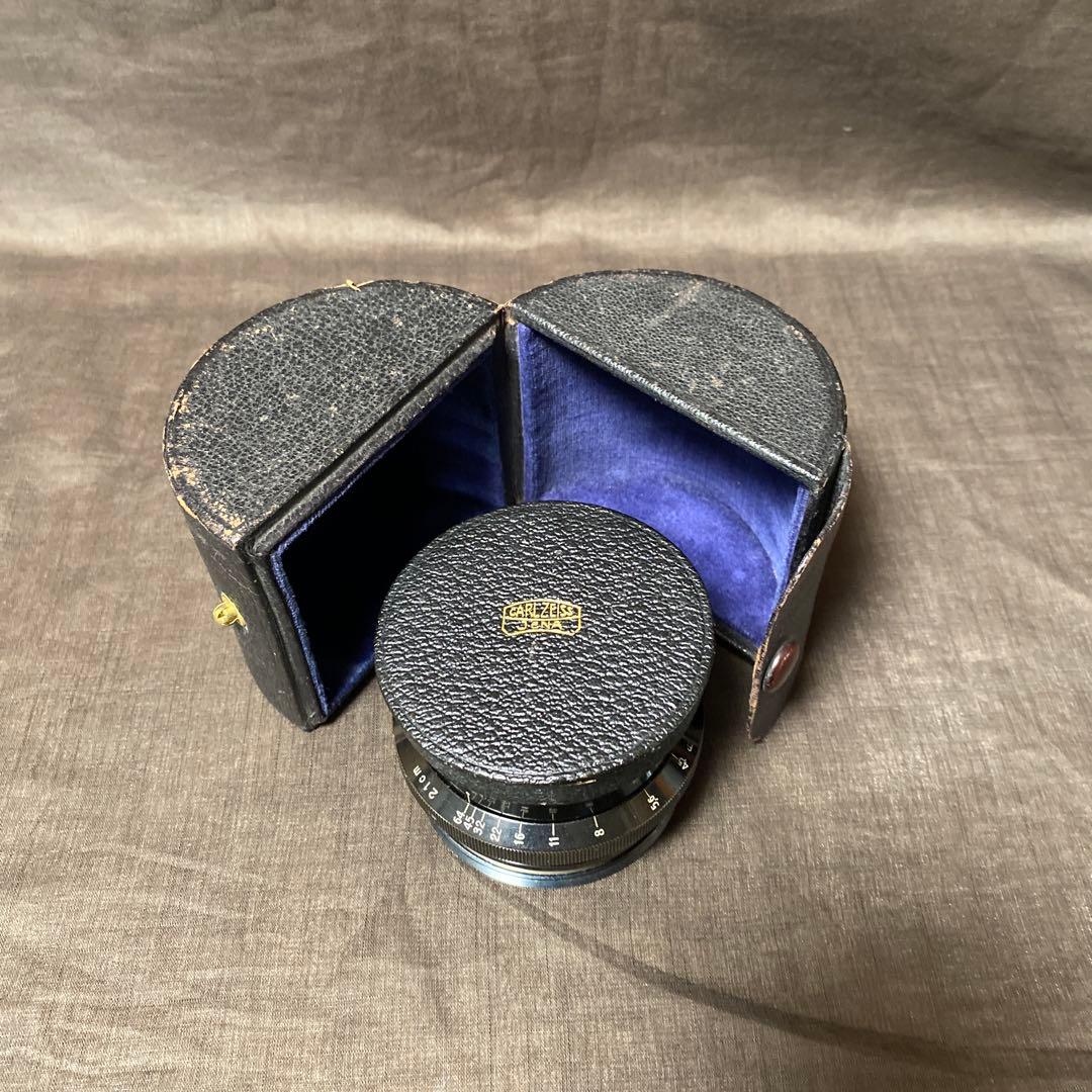 【美品】カールツァイス イエナTessar 1:4.5 f=21cm大判レンズ