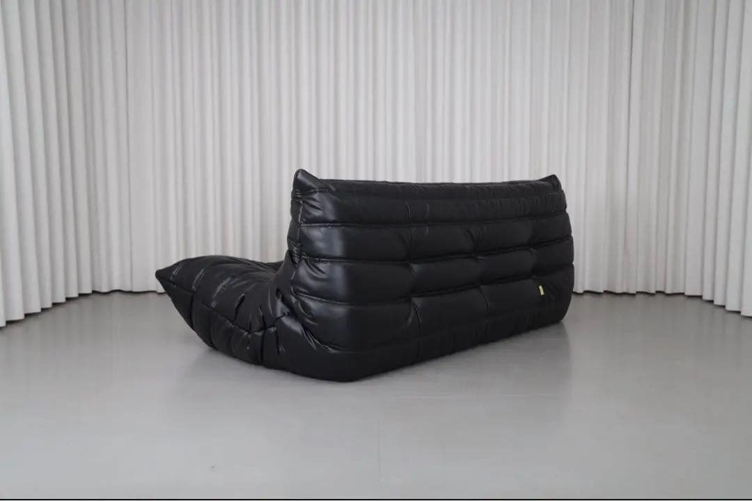 【希少】リーンロゼ トーゴ ligne roset 3P ソファ 黒 レザー 革