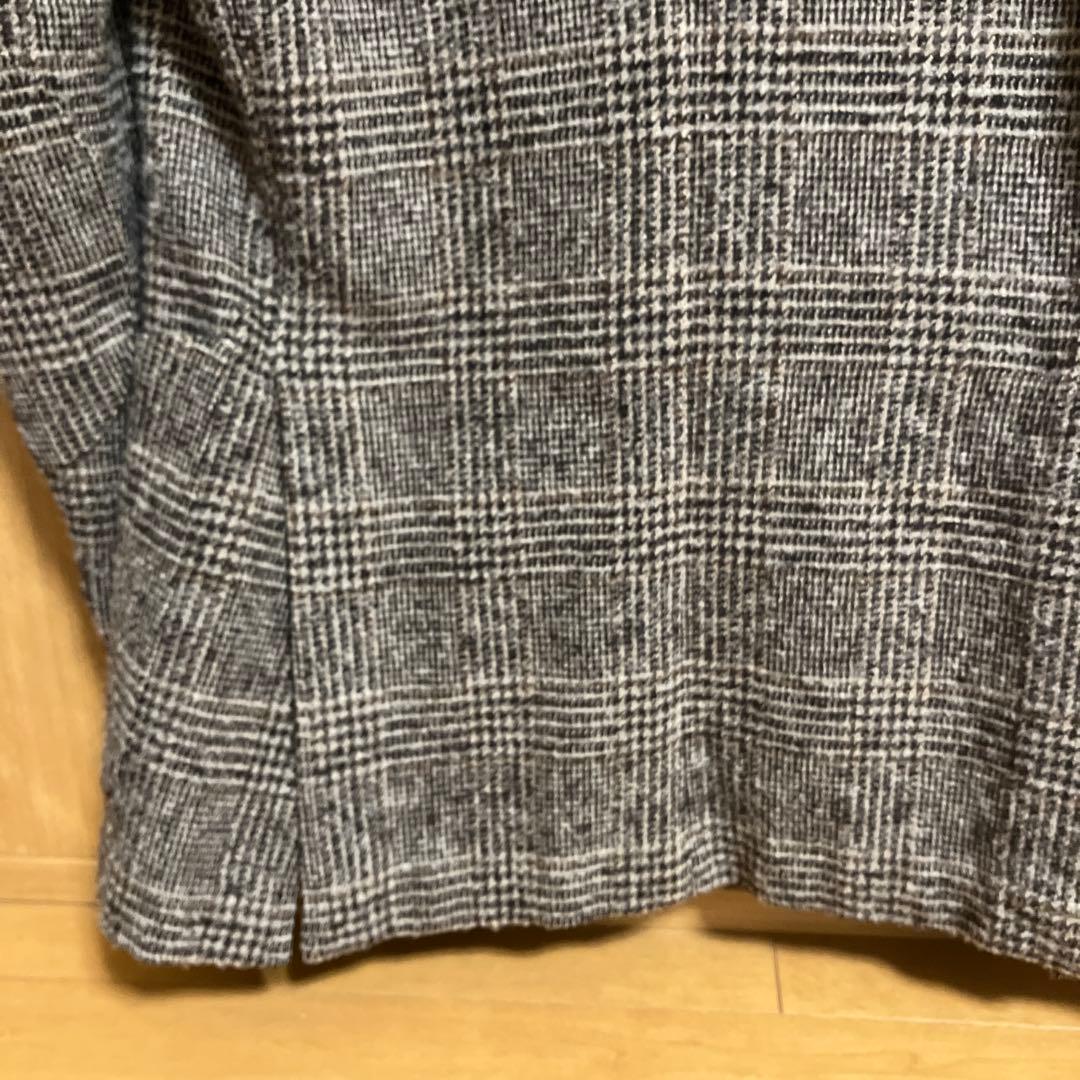 美品 グレンチェックジャケット ブラウン シップス イタリア FUGATO