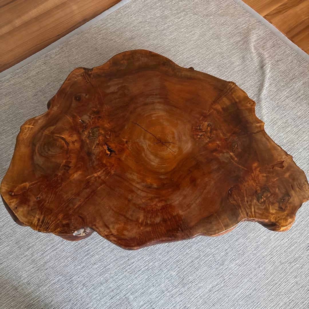 木製自然形状座卓