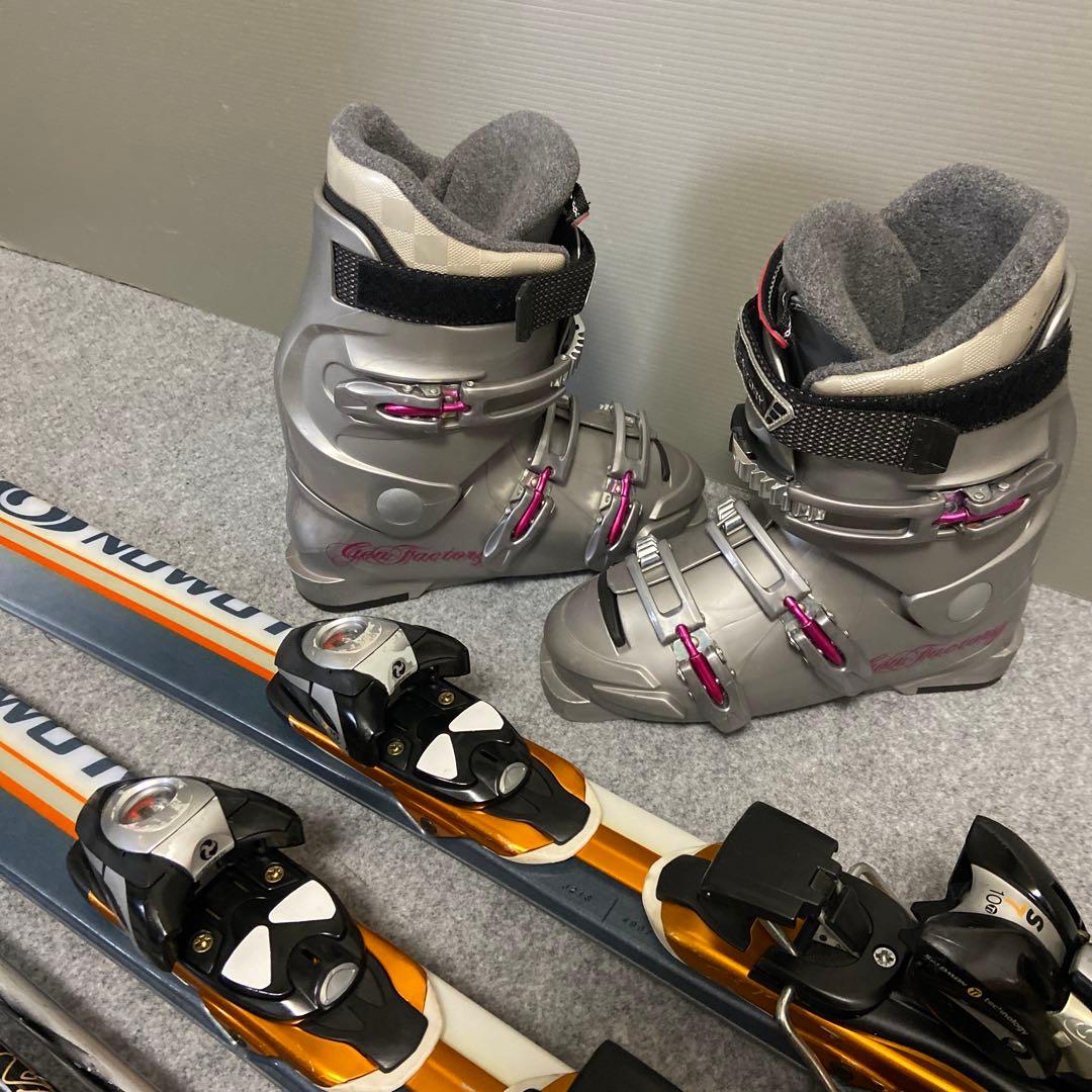 ★メンテナンス済大人スキーセット板150cm ★ブーツ 24~24.5cmに変更