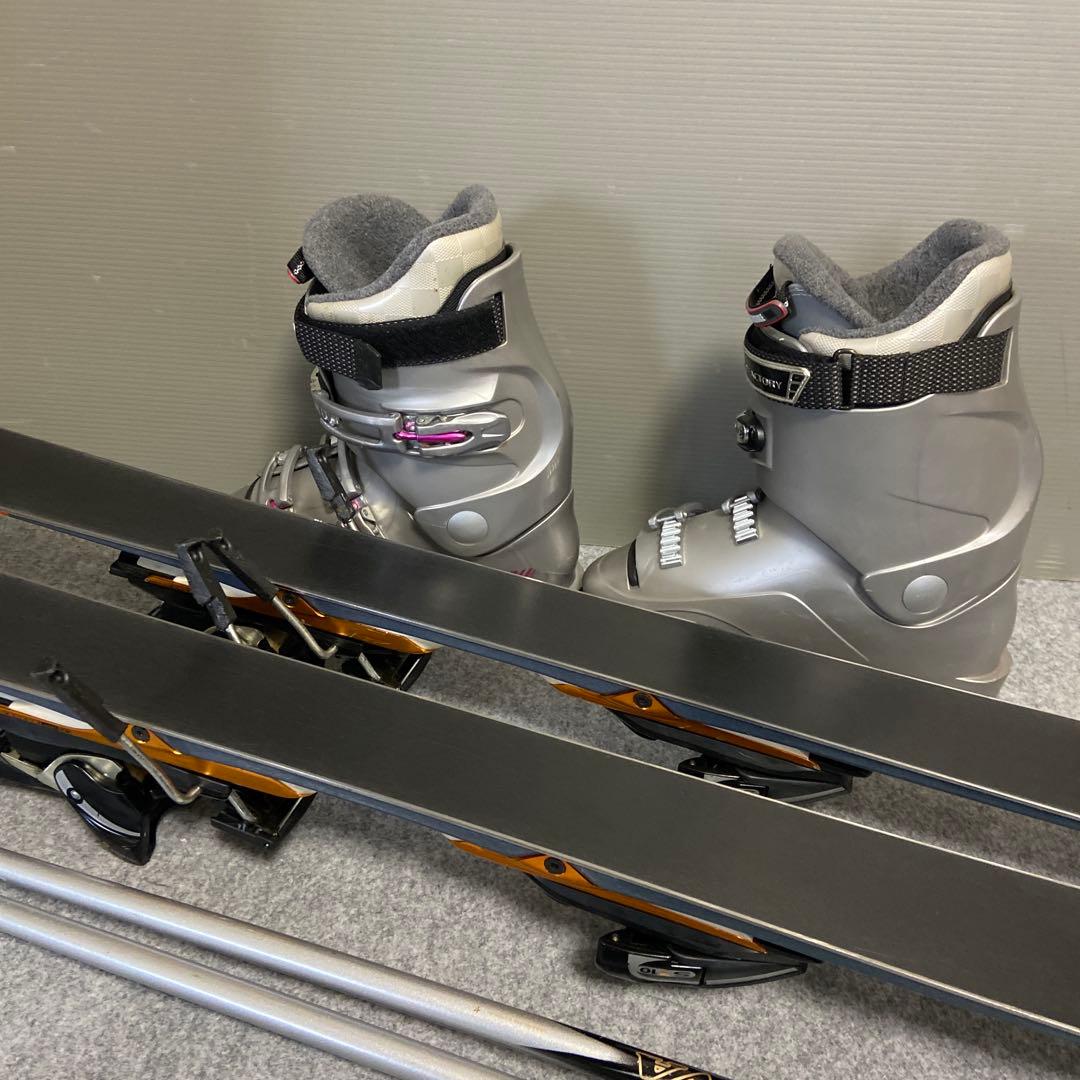★メンテナンス済大人スキーセット板150cm ★ブーツ 24~24.5cmに変更