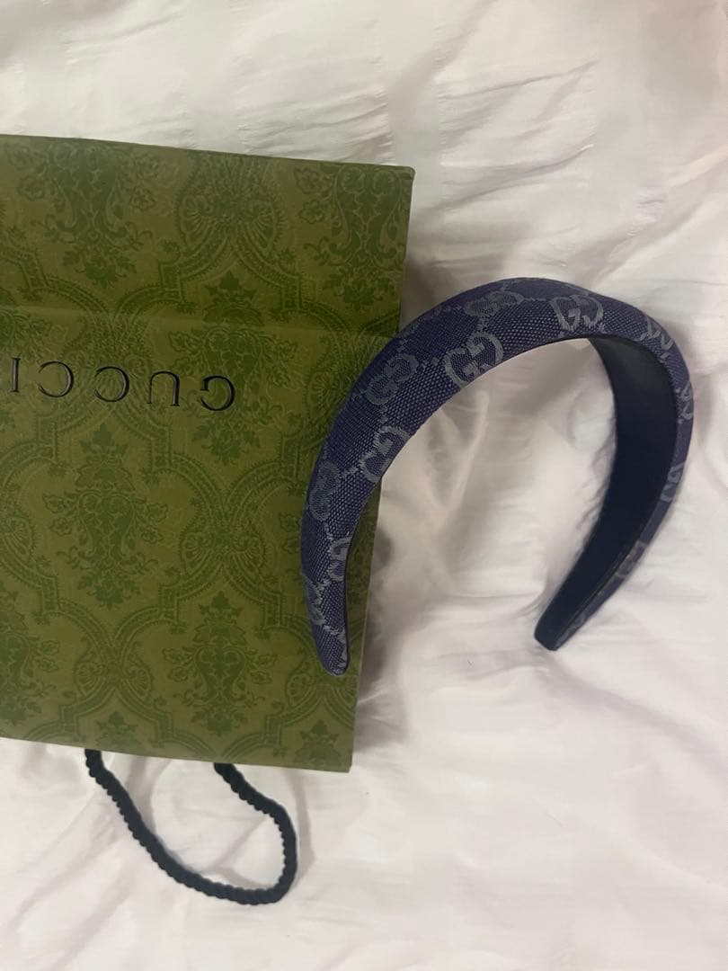 GUCCI グッチ GGキャンバス カチューシャ ブラック 美品