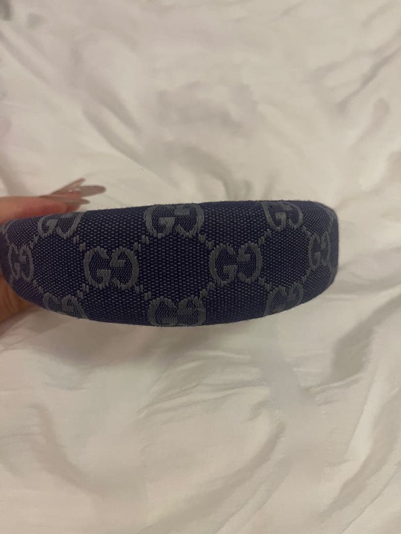 GUCCI グッチ GGキャンバス カチューシャ ブラック 美品