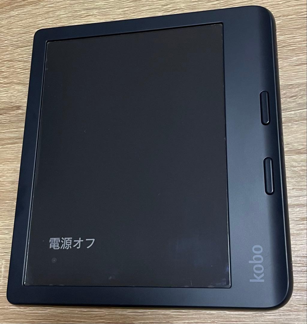 KoboLibraColourブラック＋9H保護フィルム＋手帳型カバーほぼ未使用