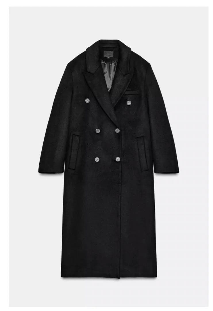 ZARA ウール混紡エクストラロングコート