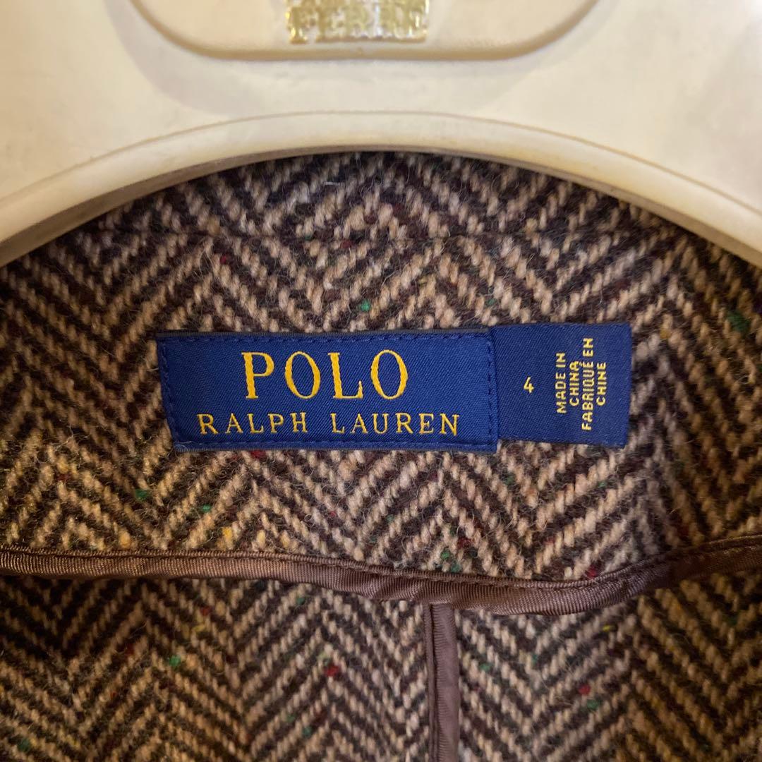 POLO ヘリンボーンジャケット ブラウン系