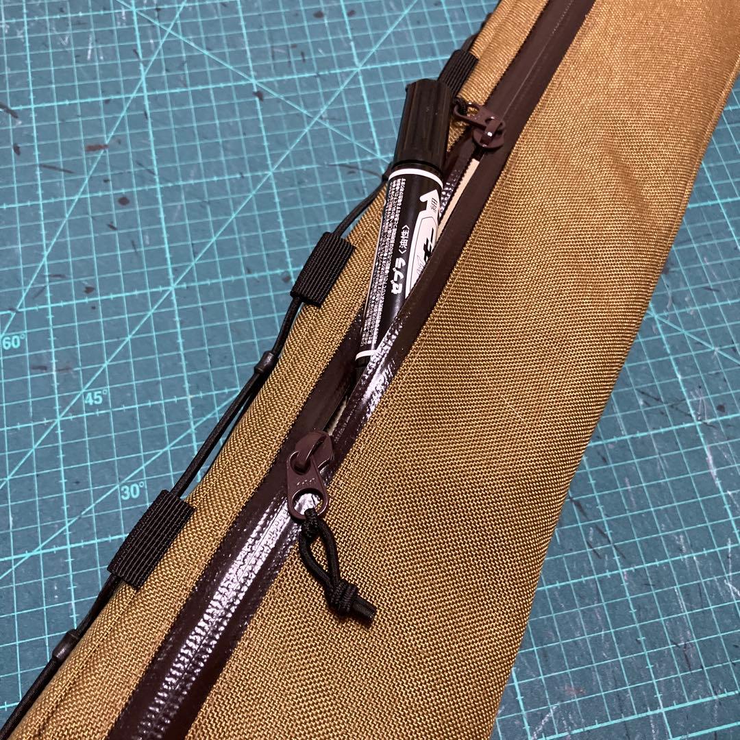 ハンドメイドフレームバッグ　コーデュラ1000 コヨーテ　48.5cm