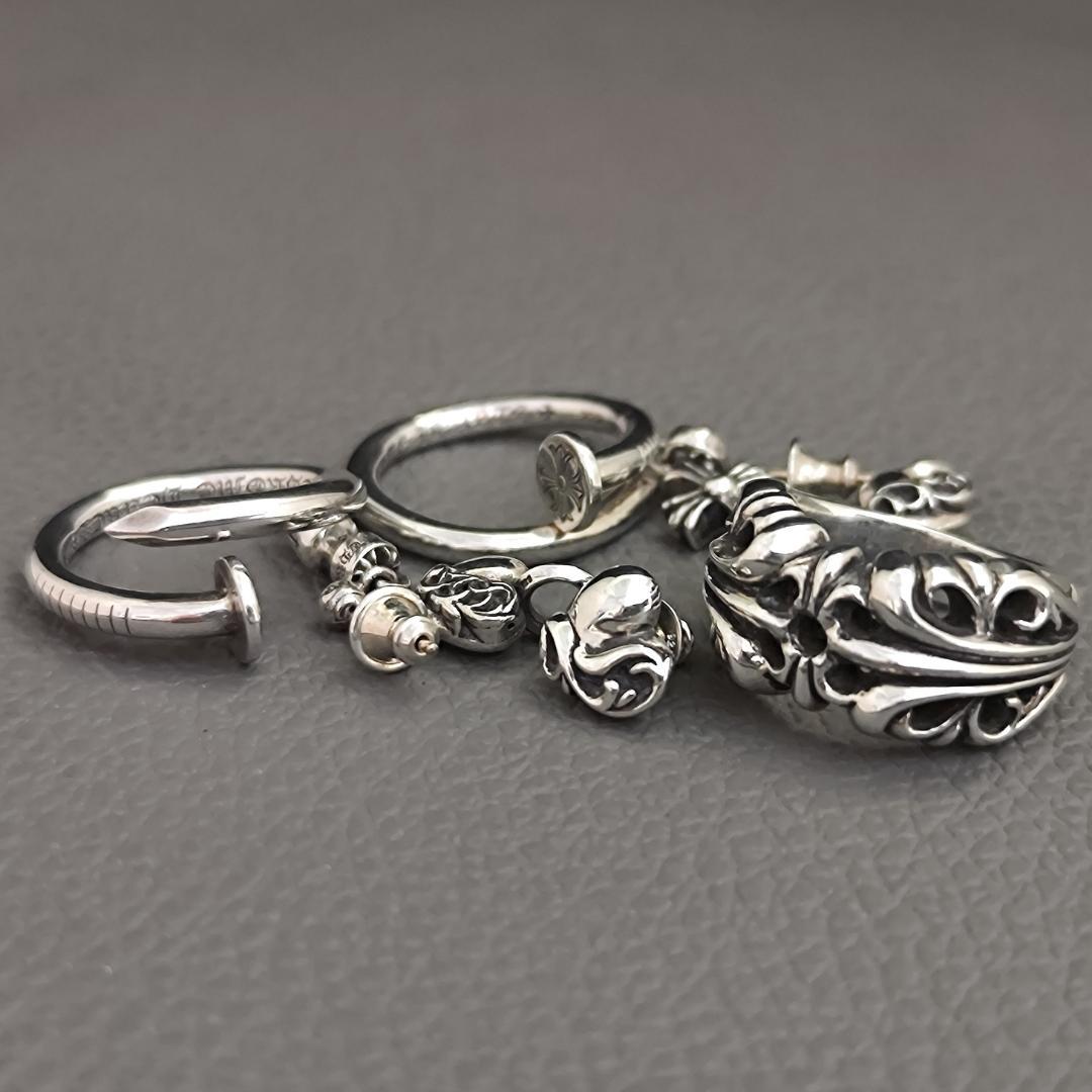 CHROME HEARTS クロムハーツ ハート スタッドピアス（片耳用）