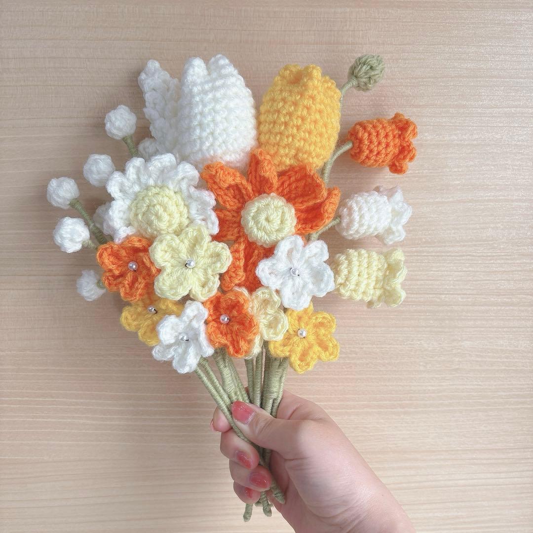枯れない花束 毛糸の花束 ブーケ