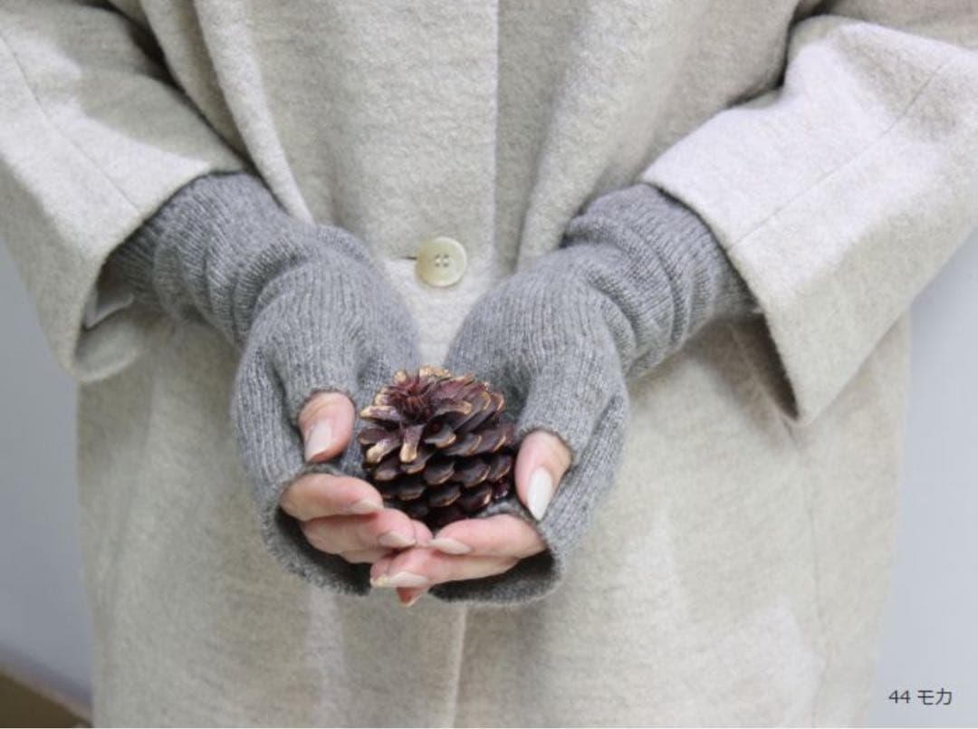 evam eva カシミヤ シームレス アームウォーマー