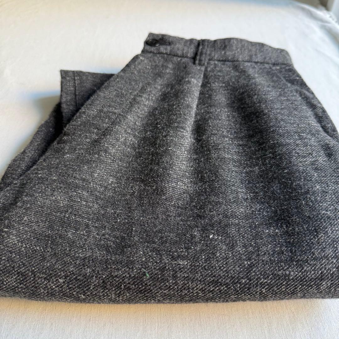 パンツ CONFECT linen wool twill 1tuck trousers