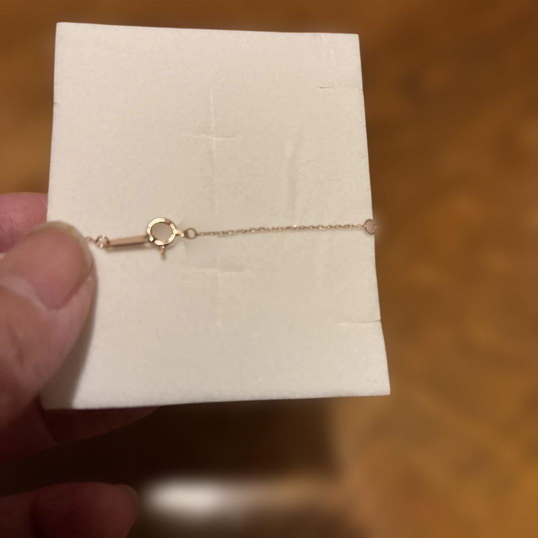 新品ベリテK10PGアズキチェーン0.20mm45cmネックレス