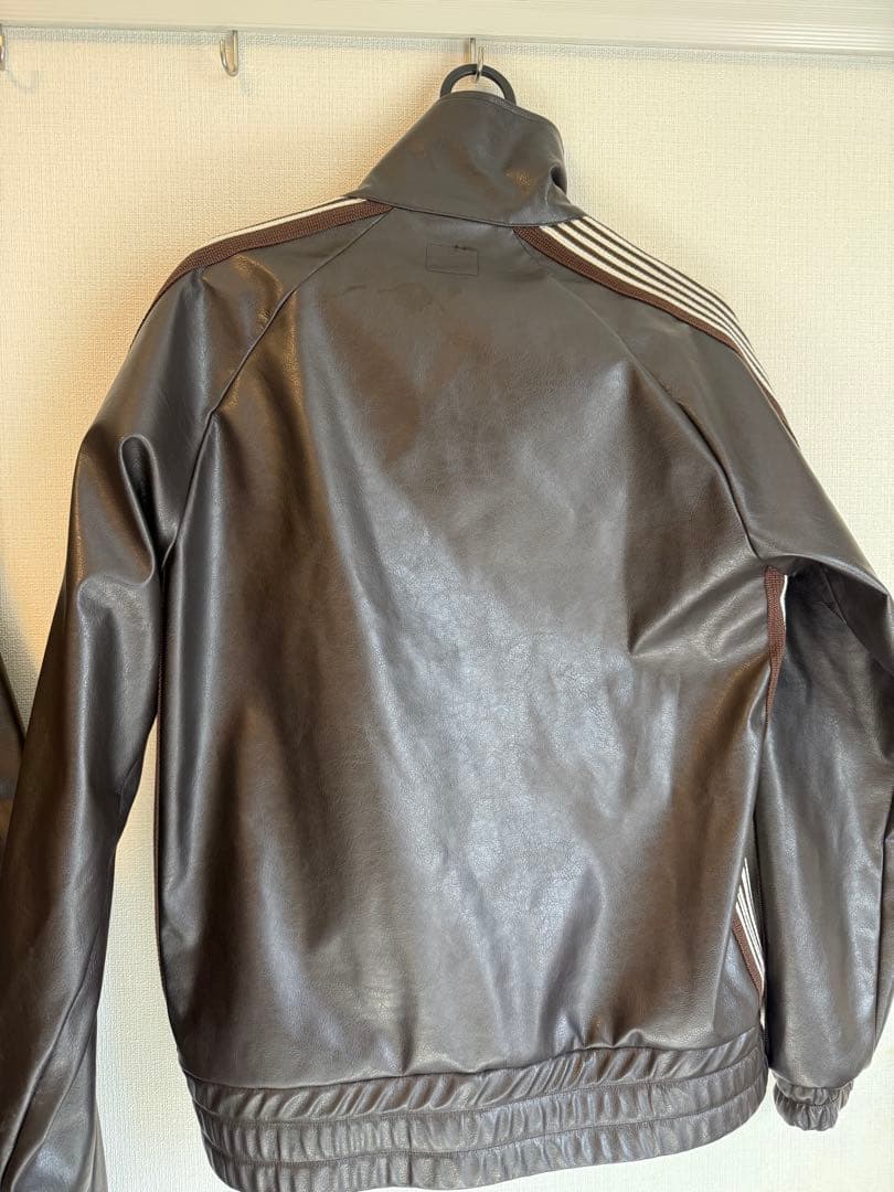 nubian別注　needles レザートラックジャケットs美品