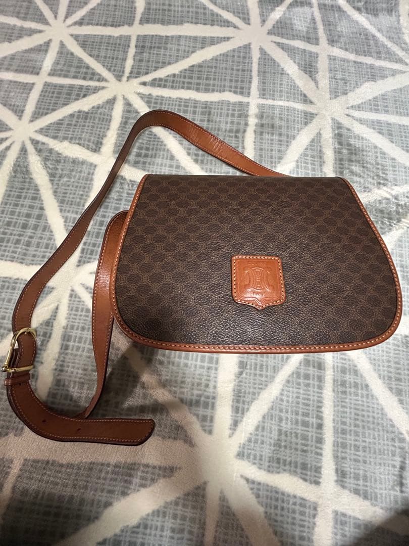 CELINE セリーヌ マカダム ショルダーバッグ