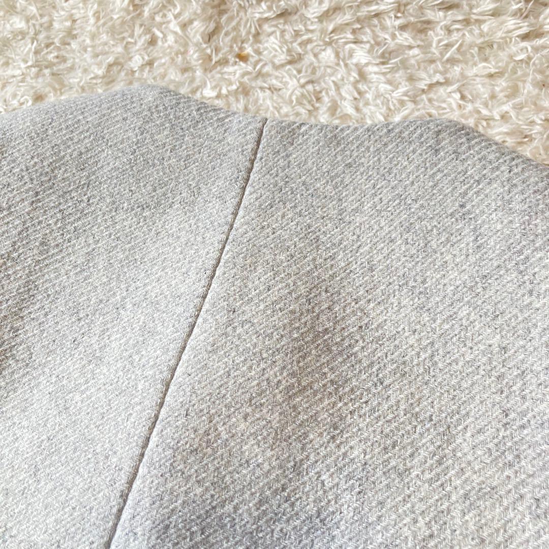 未使用に近い✨【完売品】プラステ　マンテコ　ノーカラーハーフコート　38M