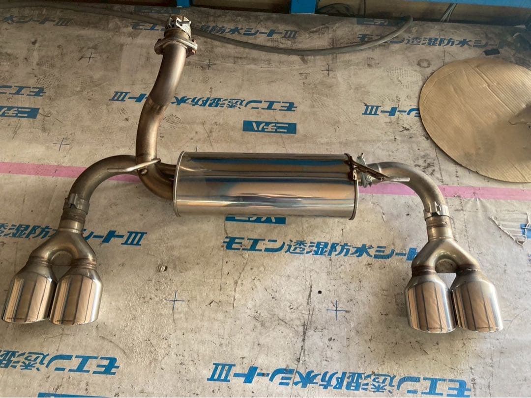 JEPPESEN ステンレス マフラー ダブルテール手渡し