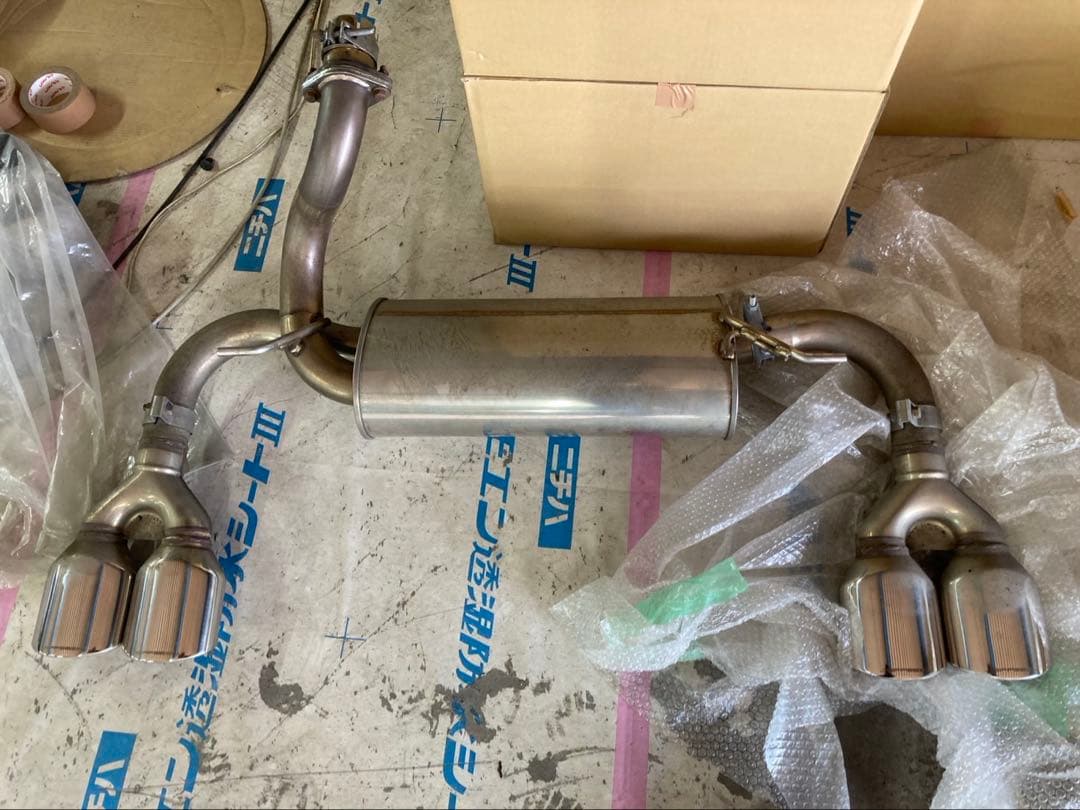 JEPPESEN ステンレス マフラー ダブルテール手渡し