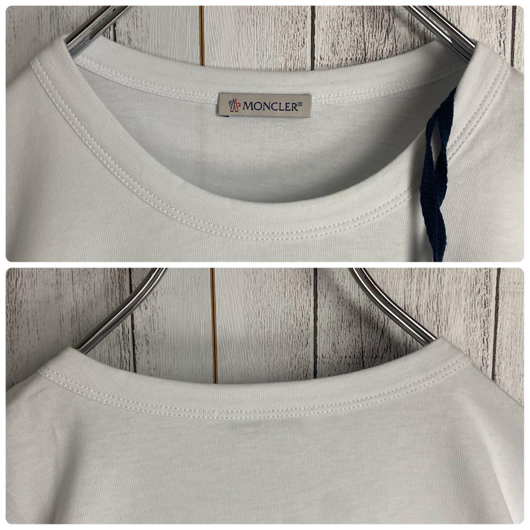 【タグ付き☆未使用】モンクレール Tシャツ プリントロゴ ホワイト 半袖 M