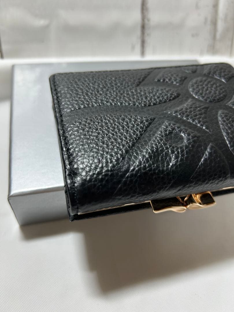 【ショッパー付き】VivienneWestwood　三つ折財布　ブラック
