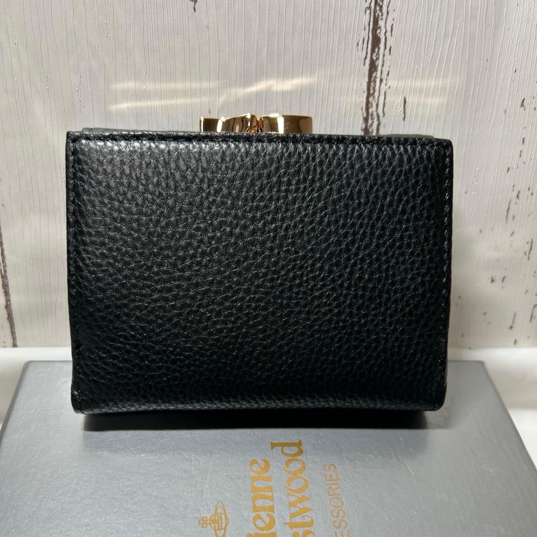 【ショッパー付き】VivienneWestwood　三つ折財布　ブラック