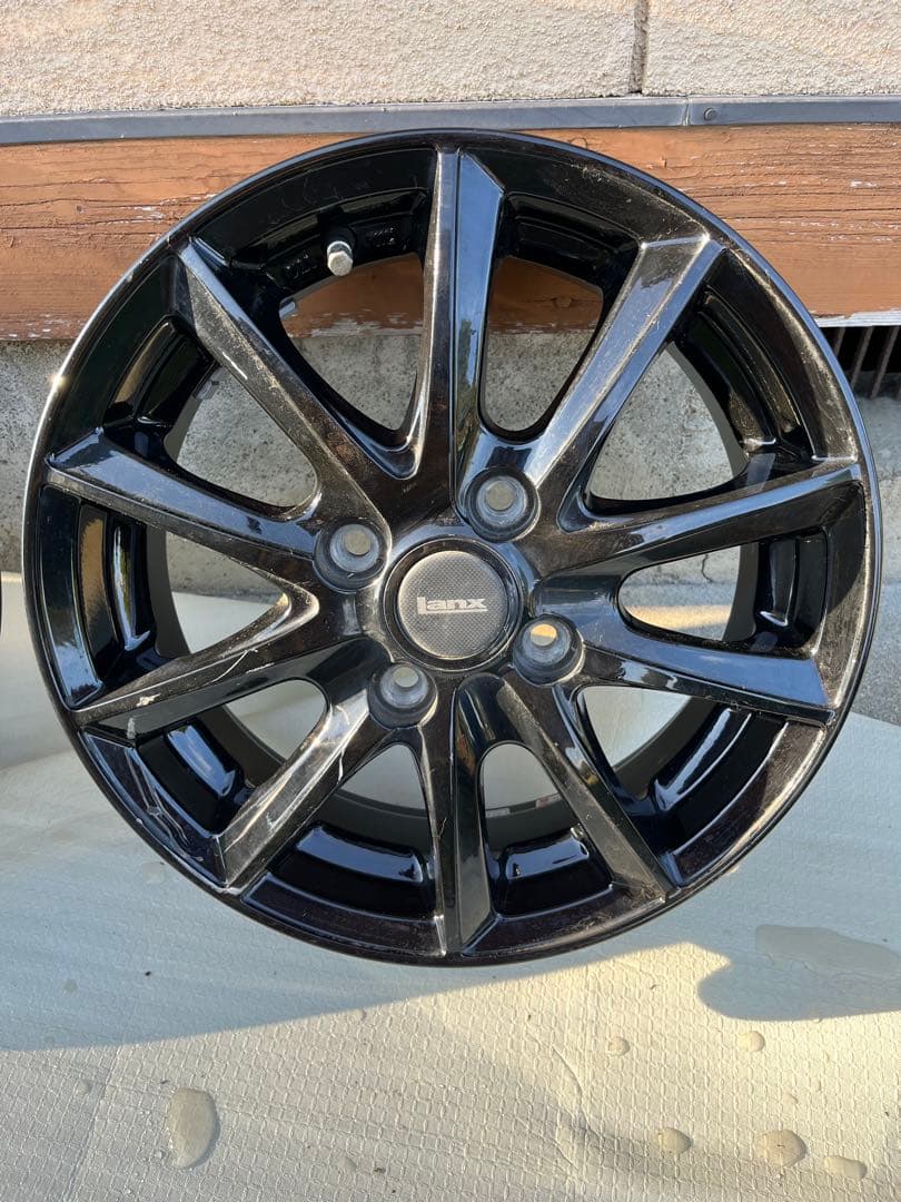 ブリヂストン LANX L5 ブラックホイール 14インチ　中古品