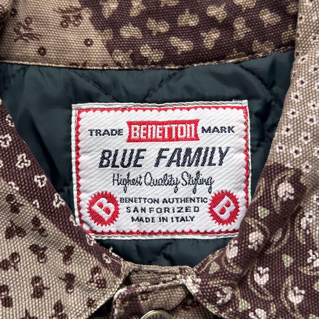 00s OLD ペイズリー ダック地 トラッカージャケット イタリア製古着 短丈