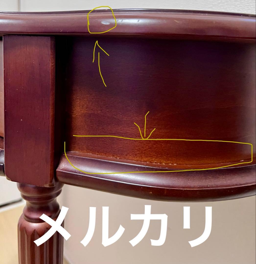 ノ*\"様 花台、サイドテーブル、カフェテーブルなど引き出し付き