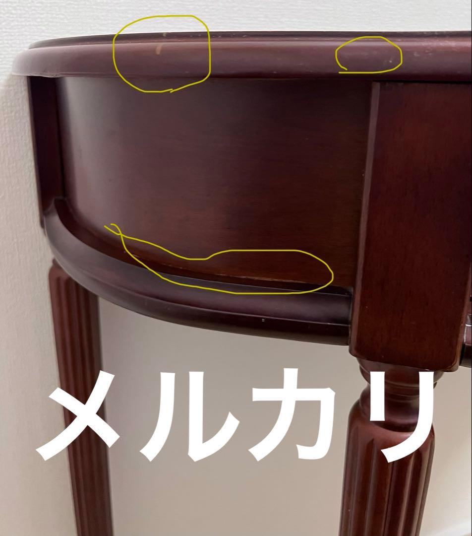 ノ*\"様 花台、サイドテーブル、カフェテーブルなど引き出し付き