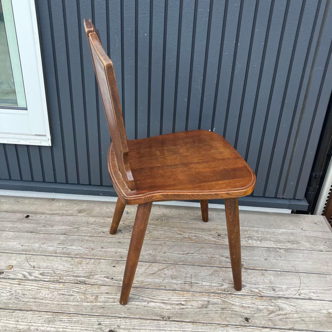 ② 北欧レトロ カリモク ルスティック 木製ダイニングチェア 古家具 ビンテージ