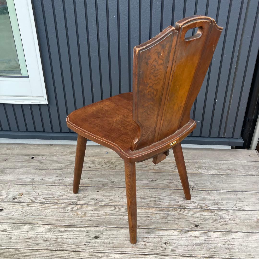 ② 北欧レトロ カリモク ルスティック 木製ダイニングチェア 古家具 ビンテージ