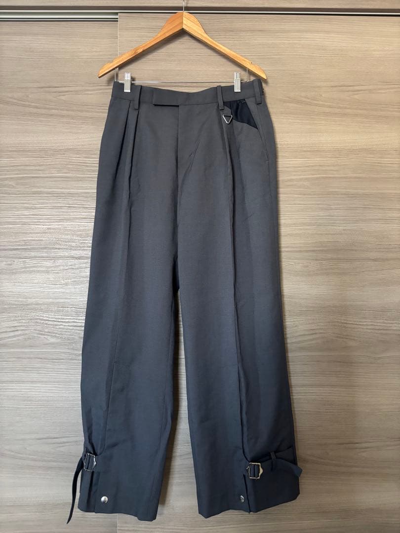 Tamme タム　パンツ　グレー　ワイド