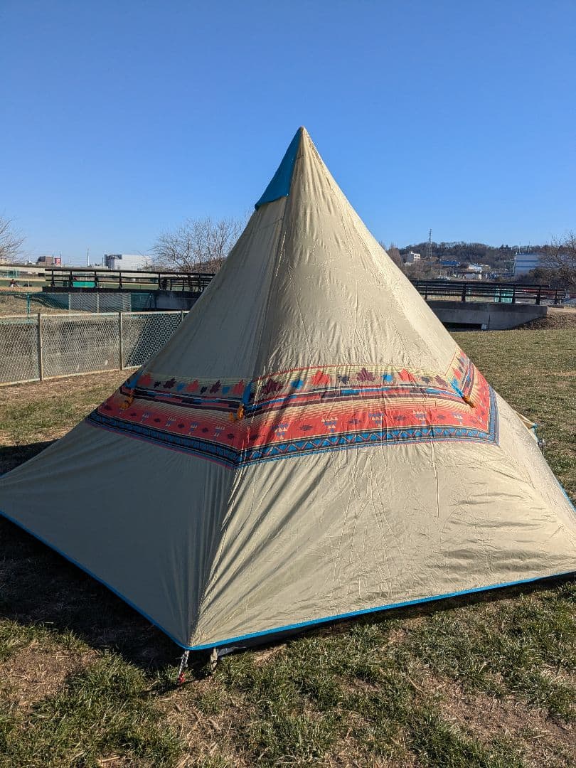 ロゴス　ナバホ　ティピー400　グランドシート+フロアマット付　ワンポールテント