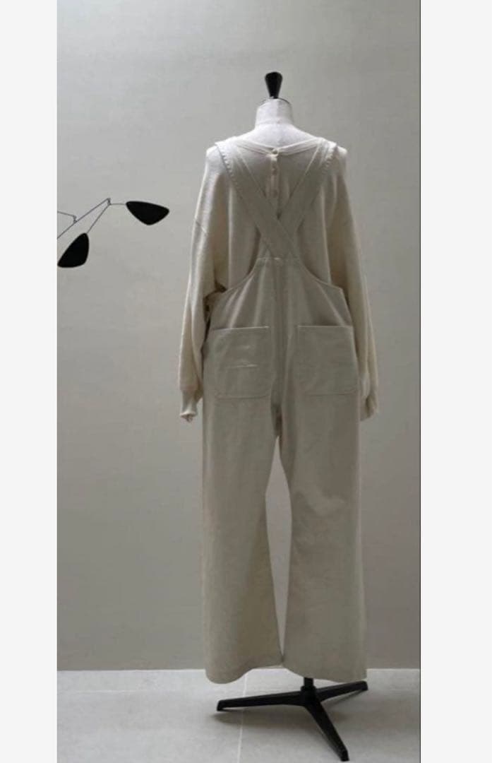 ARGUE オーバーサイズデニムサロペット ホワイト