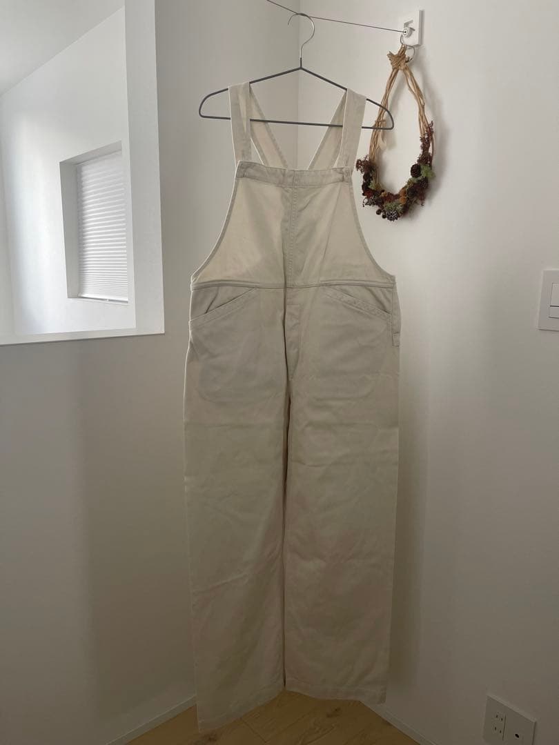 ARGUE オーバーサイズデニムサロペット ホワイト