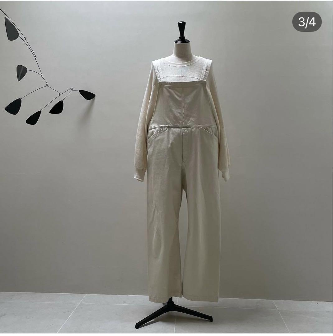 ARGUE オーバーサイズデニムサロペット ホワイト