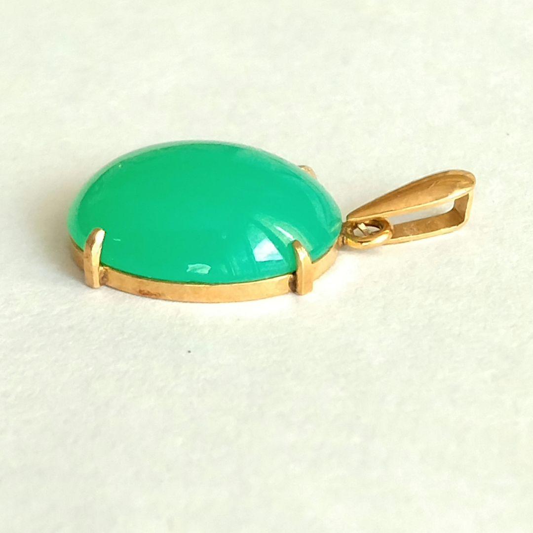 k18 クリソプレーズ ペンダントトップ