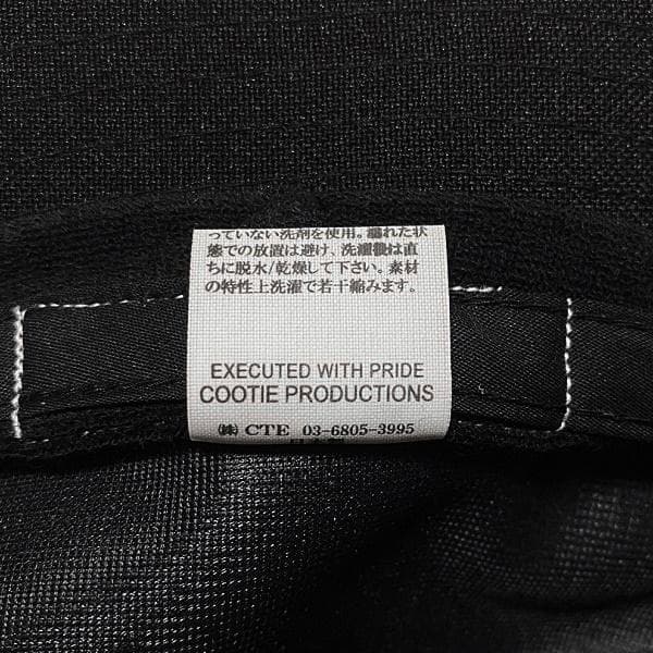 極美品 COOTIE ポリエステル ツイル バケットハット ブラック M 帽子