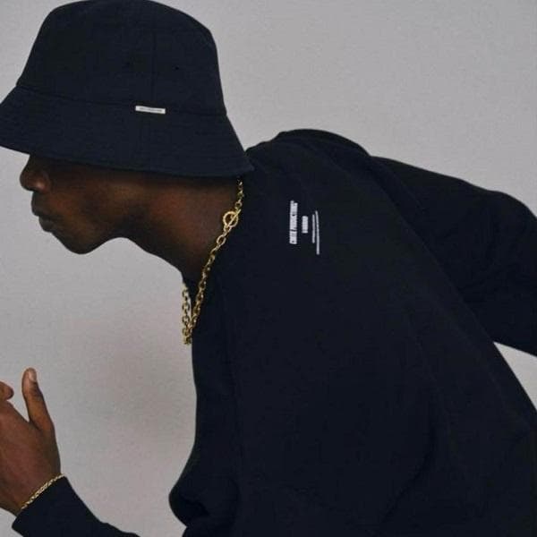 極美品 COOTIE ポリエステル ツイル バケットハット ブラック M 帽子