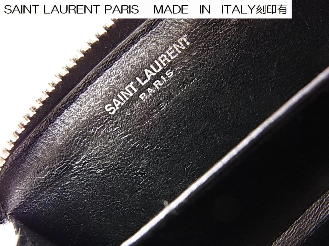 正規品サンローランパリYSL タイニーウォレット ケース カードケースにも