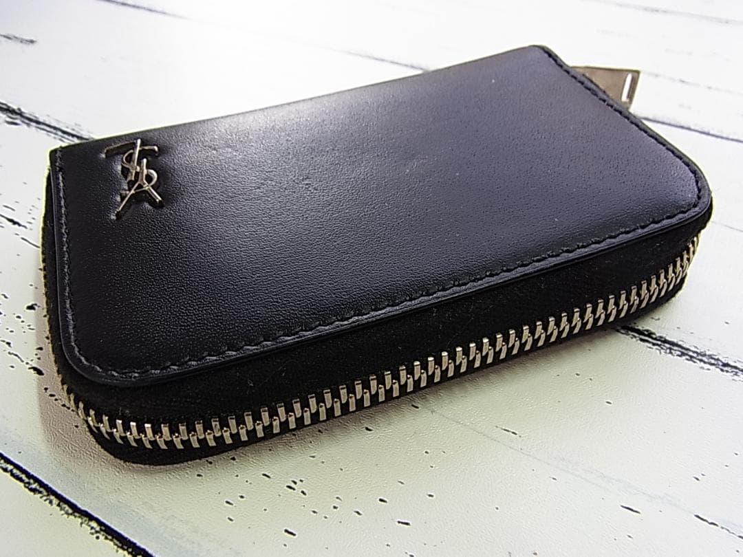 正規品サンローランパリYSL タイニーウォレット ケース カードケースにも