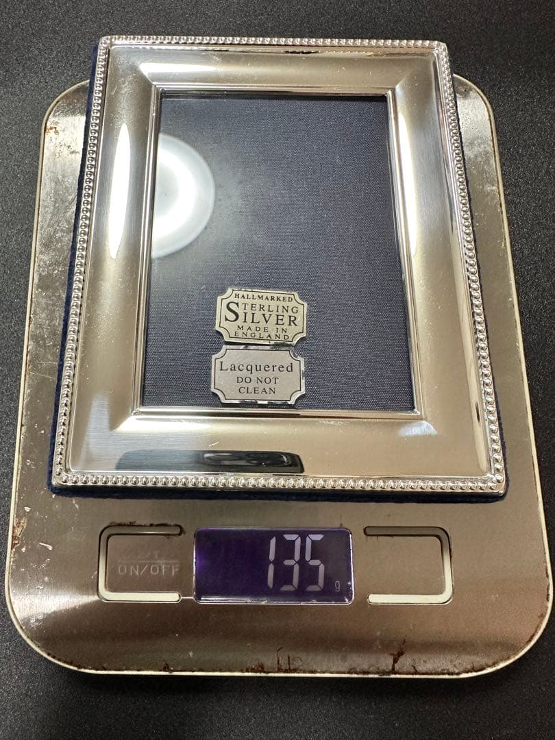 Carrs英国製 スターリングシルバー　フォトフレーム　純銀製