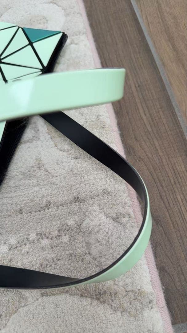 BAOBAO バオバオ イッセイミヤケ　ルーセントグリーン トートバッグ