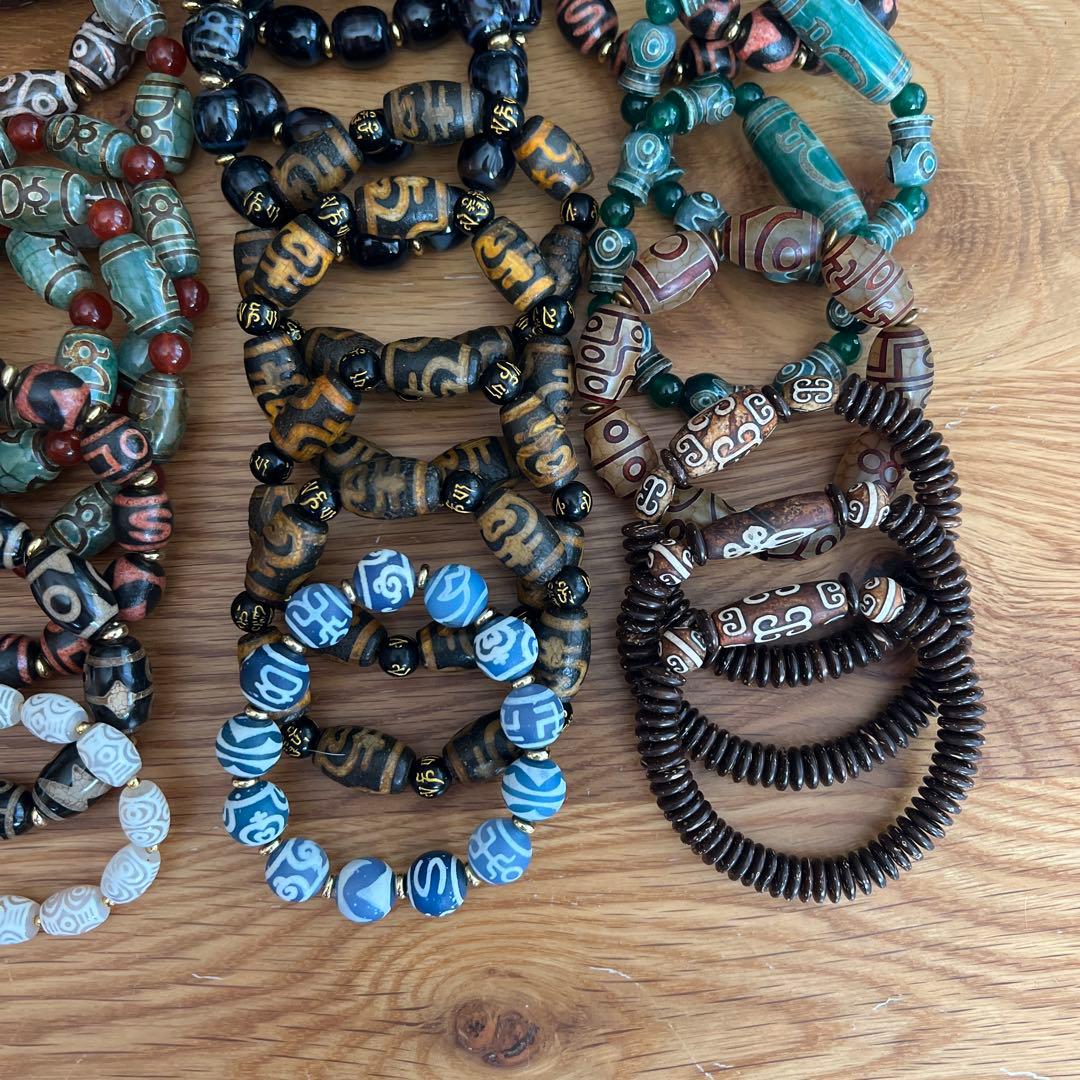 天珠ブレスレットセット①48個