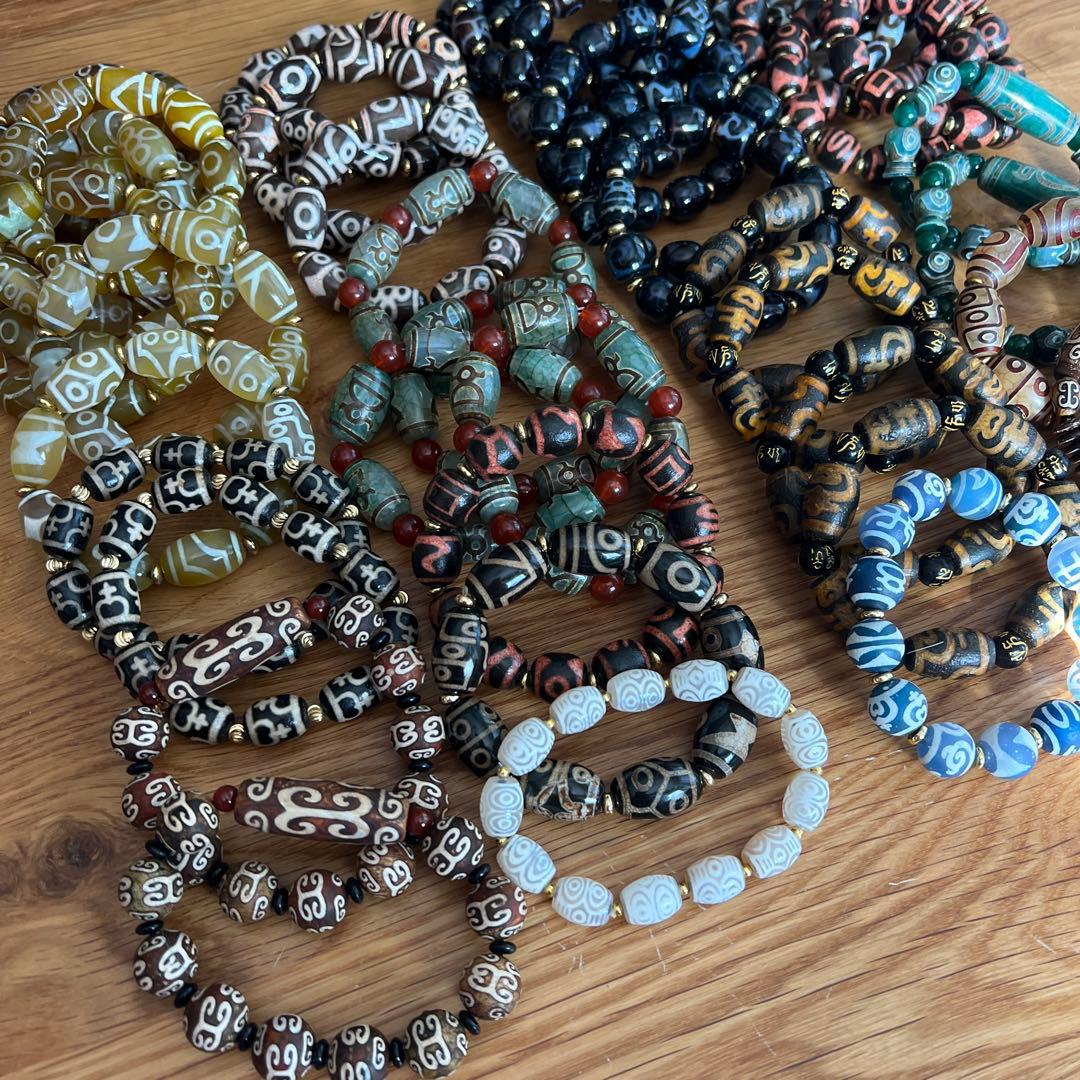 天珠ブレスレットセット①48個