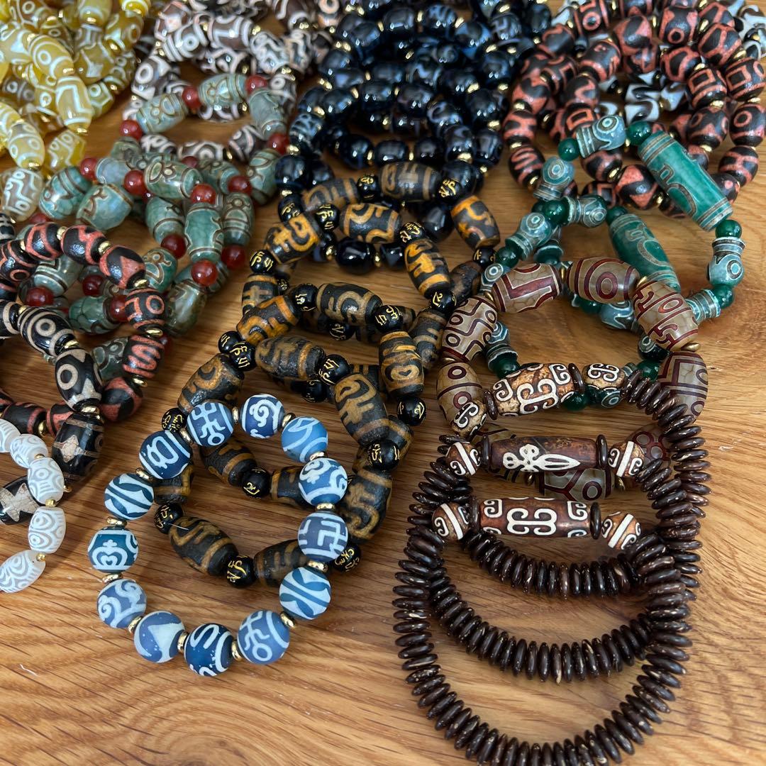 天珠ブレスレットセット①48個