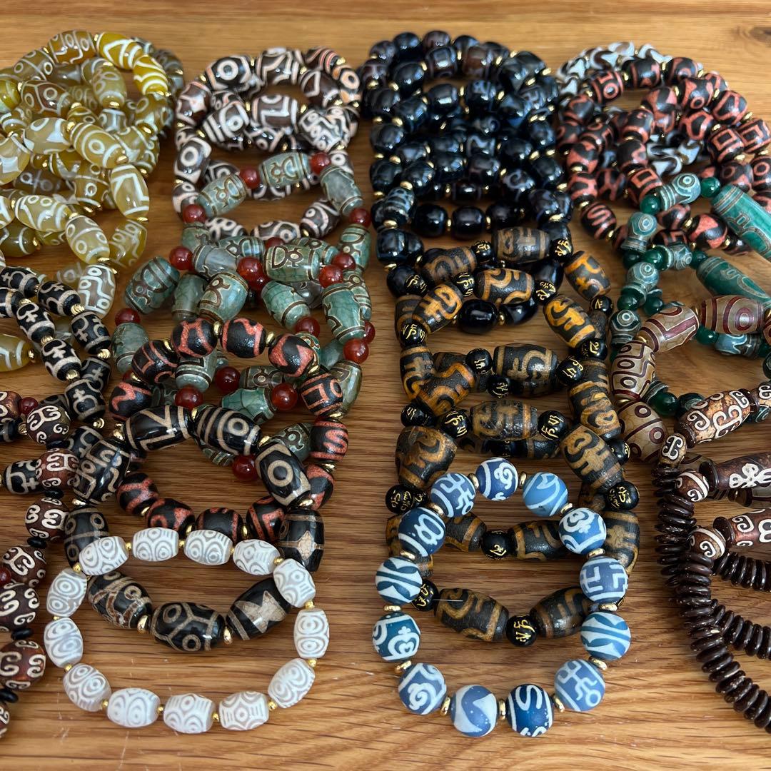 天珠ブレスレットセット①48個