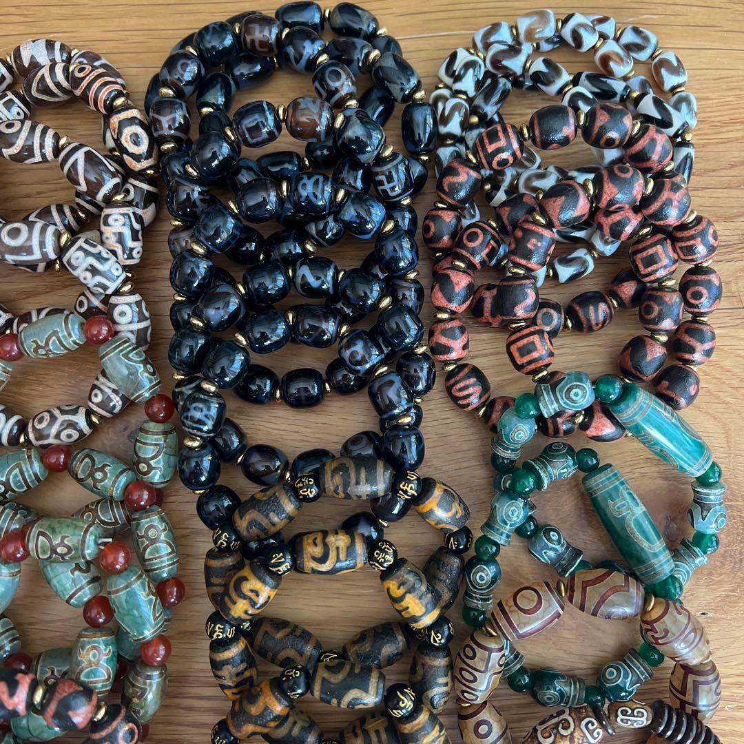 天珠ブレスレットセット①48個